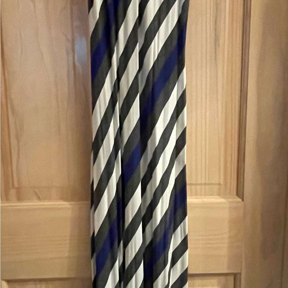 Mossimo Supply Co. Black and White Striped Maxi Dress